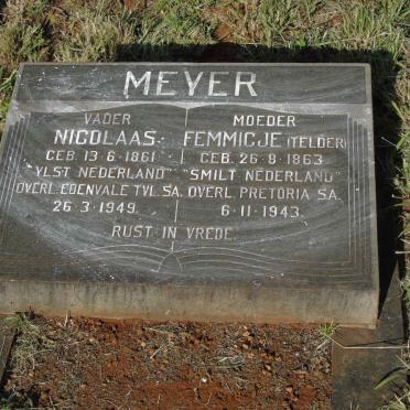 MEYER Nicolaas 1861-1949 &amp; Femmicje TELDER 1863-1943