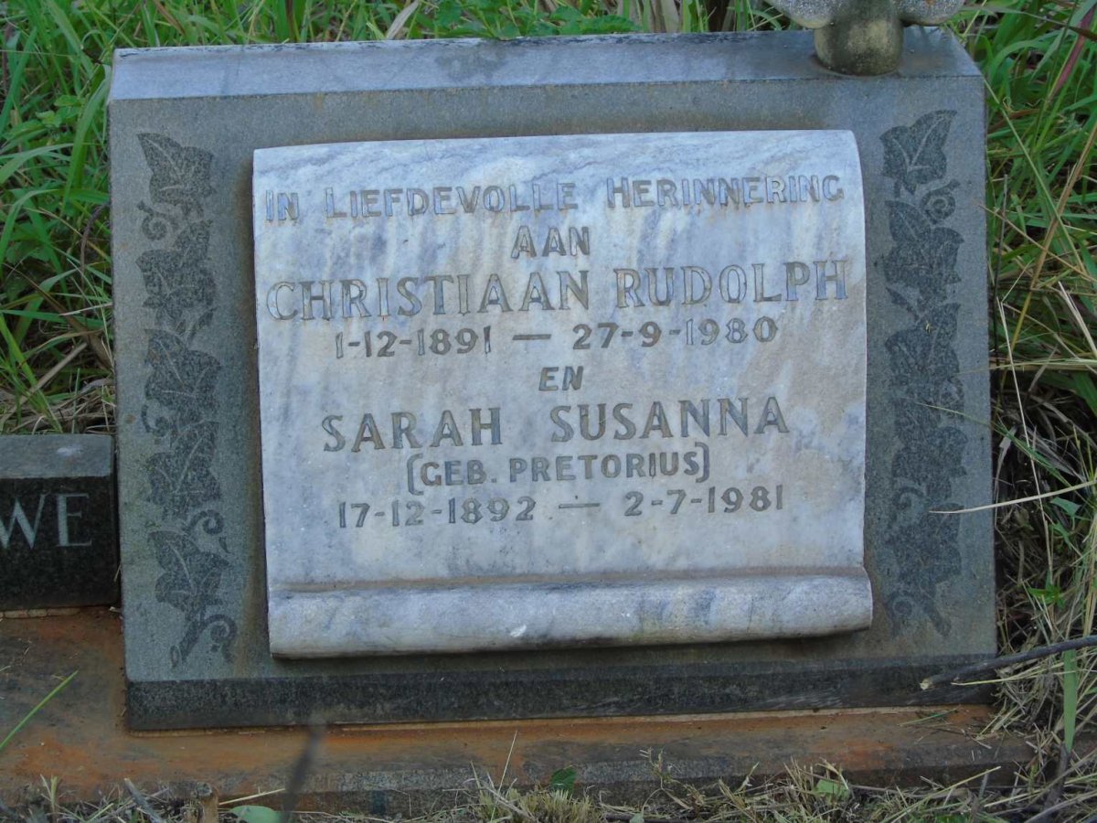 MERWE Christiaan Rudolph, van der 1891-1980 & Sarah Susanna PRETORIUS 1892-1981 :: VAN DER MERWE Tertius Christiaan 1931-1946 _2