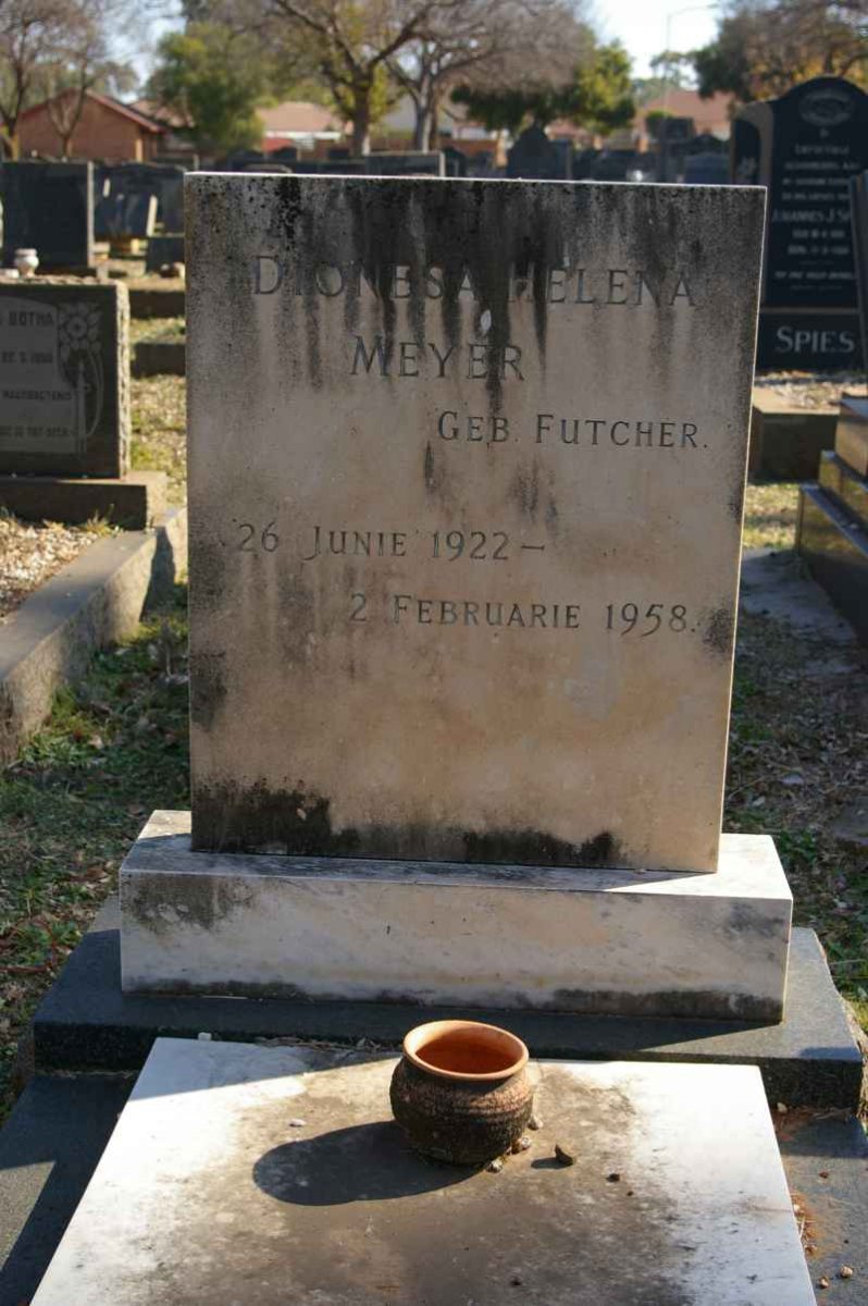 MEYER Dionesa Helena nee FUTCHER 1922-1958