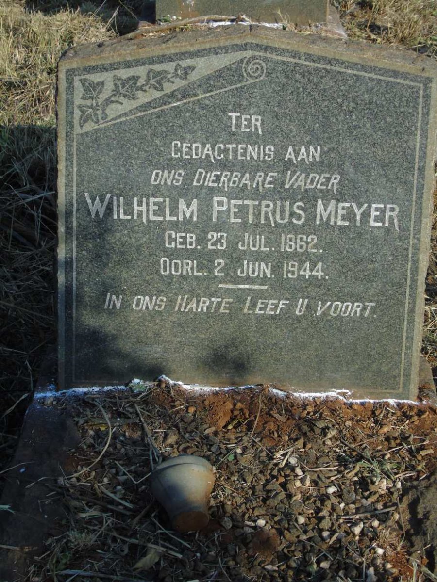 MEYER Wilhelm Petrus 1862-1944