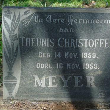 MEYER Theunis Christoffel 1959-1959