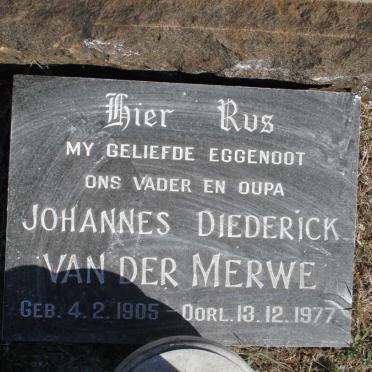 MERWE Helena C., van der 1877-1946 :: VAN DER MERWE Johannes Diederick 1905-1977_2