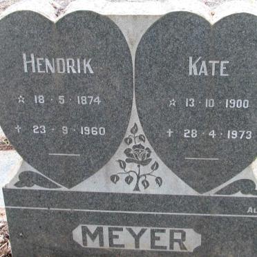 MEYER Hendrik 1874-1960 &amp; Kate 1900-1973