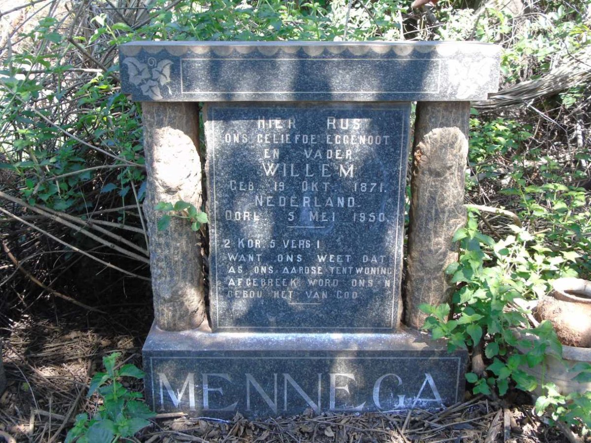 MENNEGA Willem 1871-1950