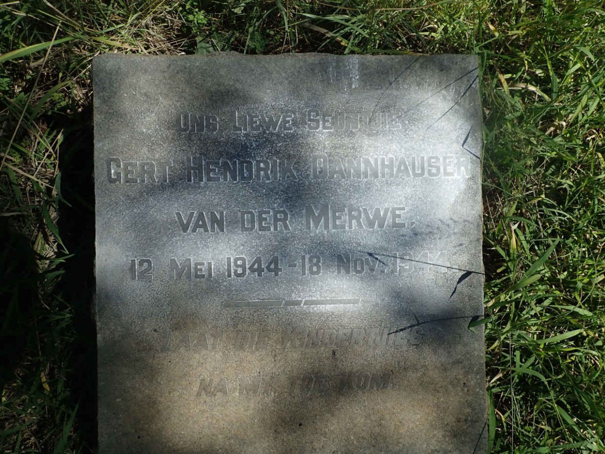 MERWE Gert Hendrik Dannhauser, van der 1944-1944