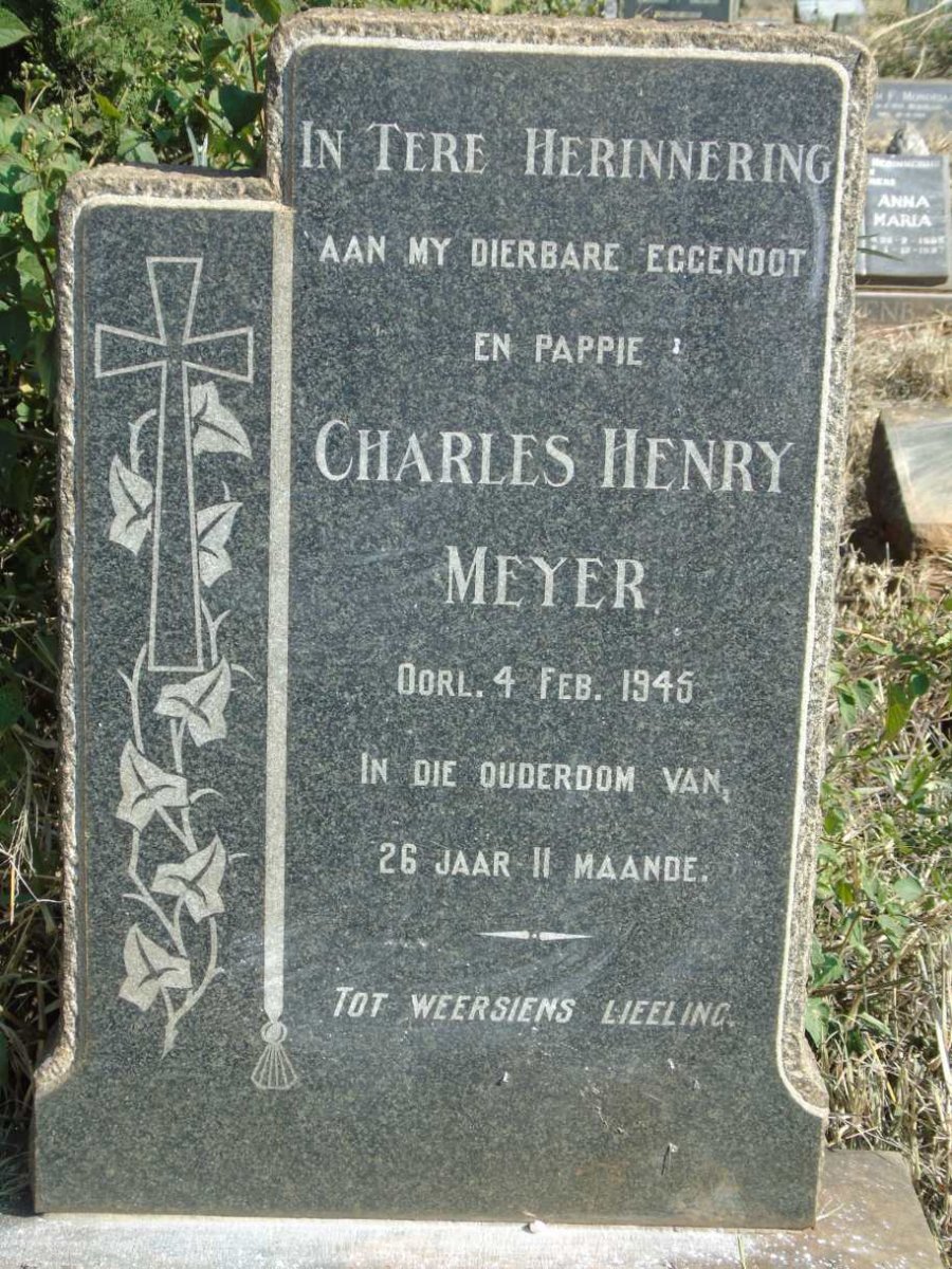 MEYER Charles Henry -1945