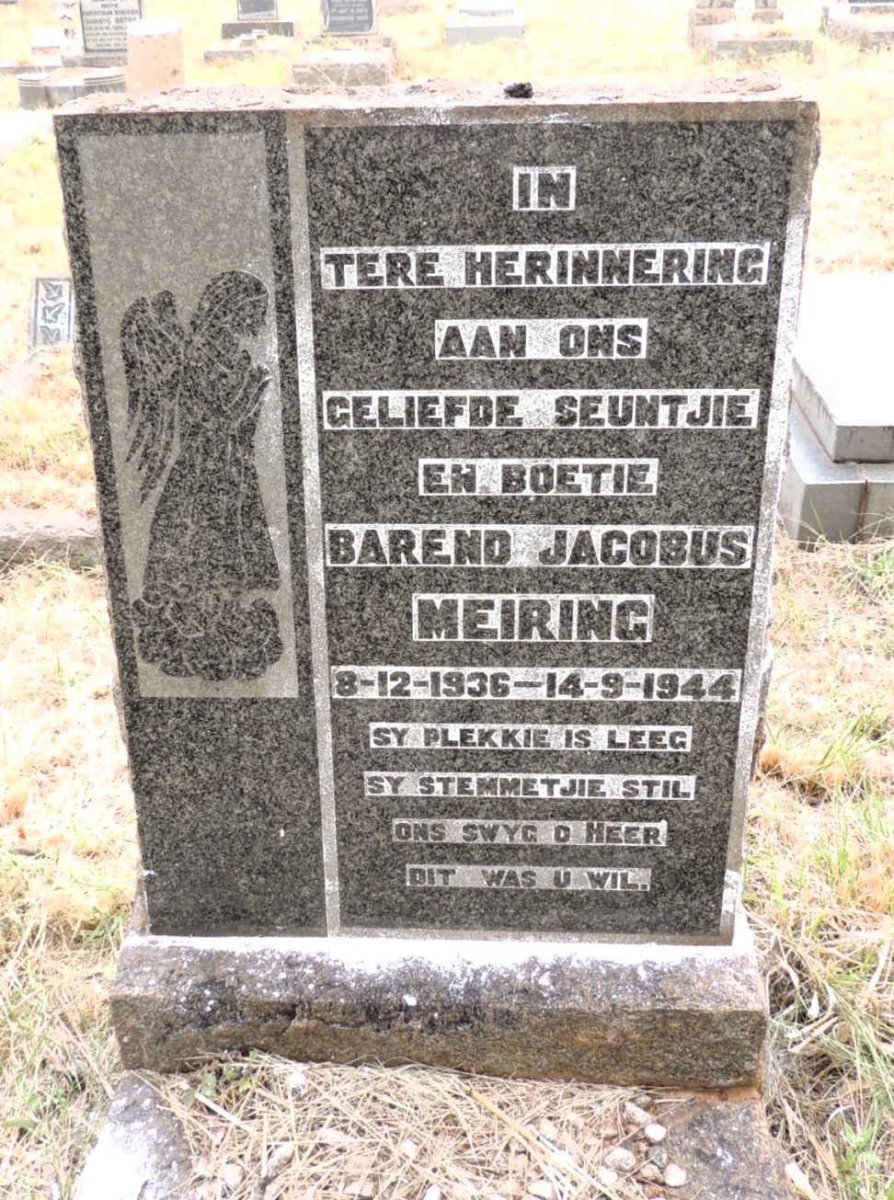 MEIRING Barend Jacobus 1936-1944