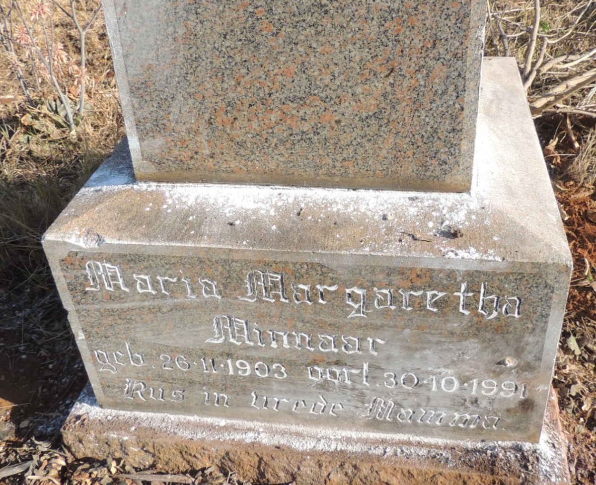 MINNAAR Stephanus de Klerk 1903-1954 & Maria Margaretha 1903-1991_3