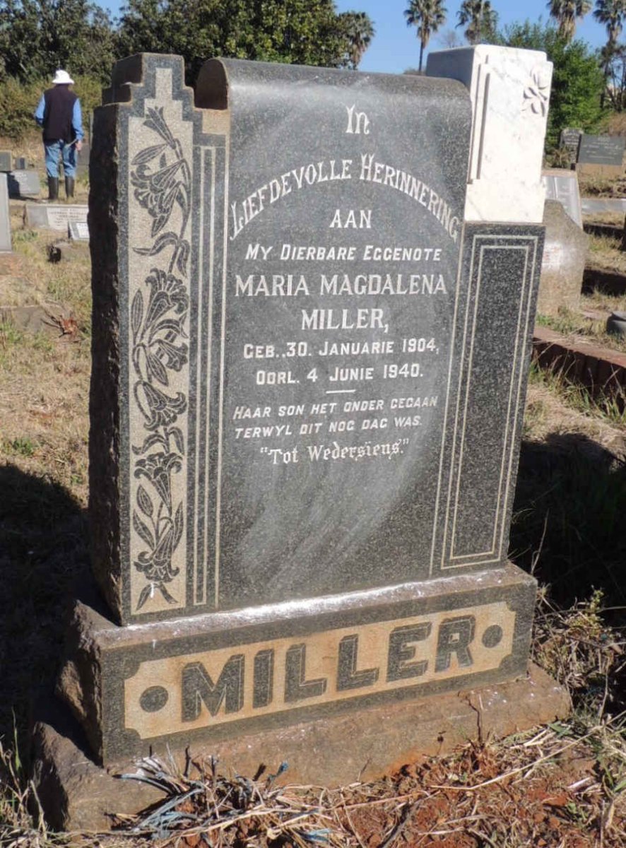 MILLER Maria Magdalena 1904-1940