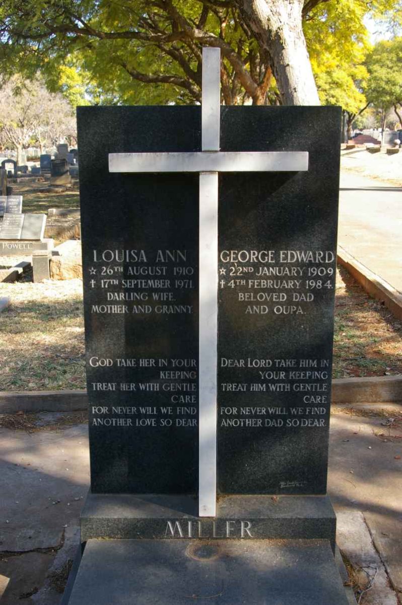 MILLER George Edward 1909-1984 &amp; Louisa Ann 1910-1971