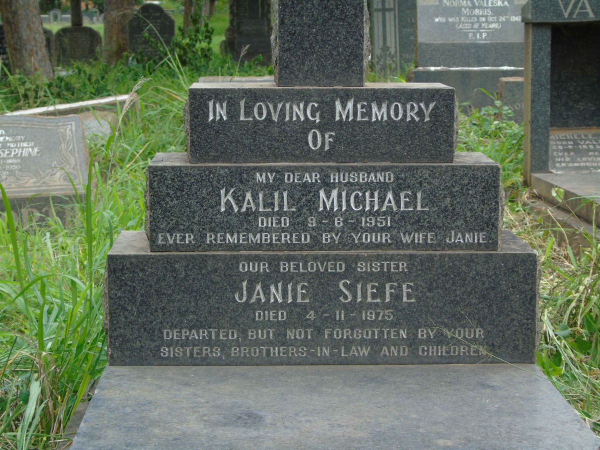 MICHAEL Kalil -1951 :: SIEFE Janie -1975