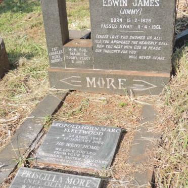 MORE Edwin James 1926-1961 & Priscilla OLIVIER 1921-2006 :: FLEETWOOD Leopold John Marc 1947-2002