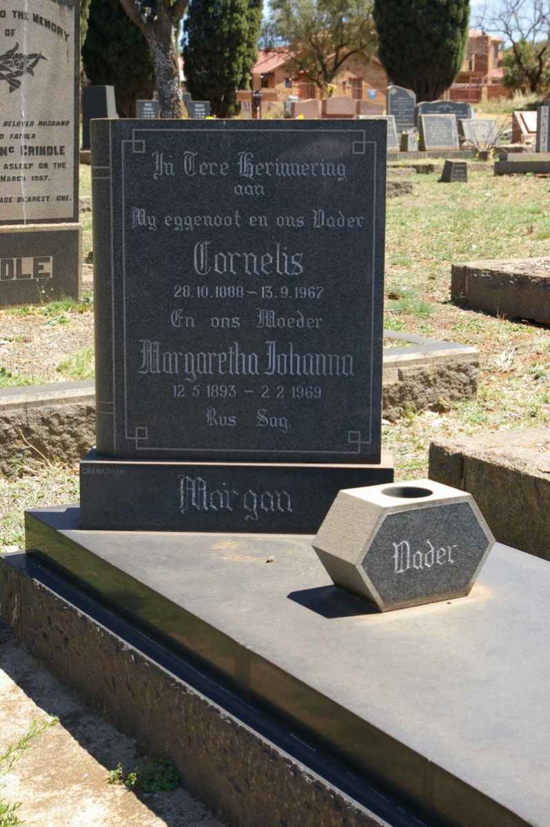 MORGAN Cornelis 1888-1967 &amp; Margaretha Johanna 1893-1969