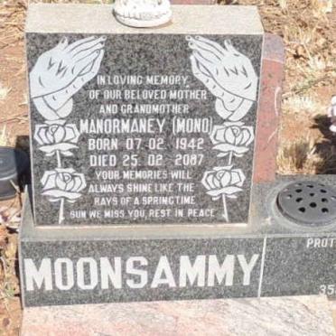 MOONSAMMY Manormaney 1942-2007
