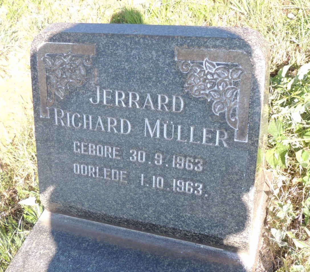 MULLER Jerrard Richard 1963-1963