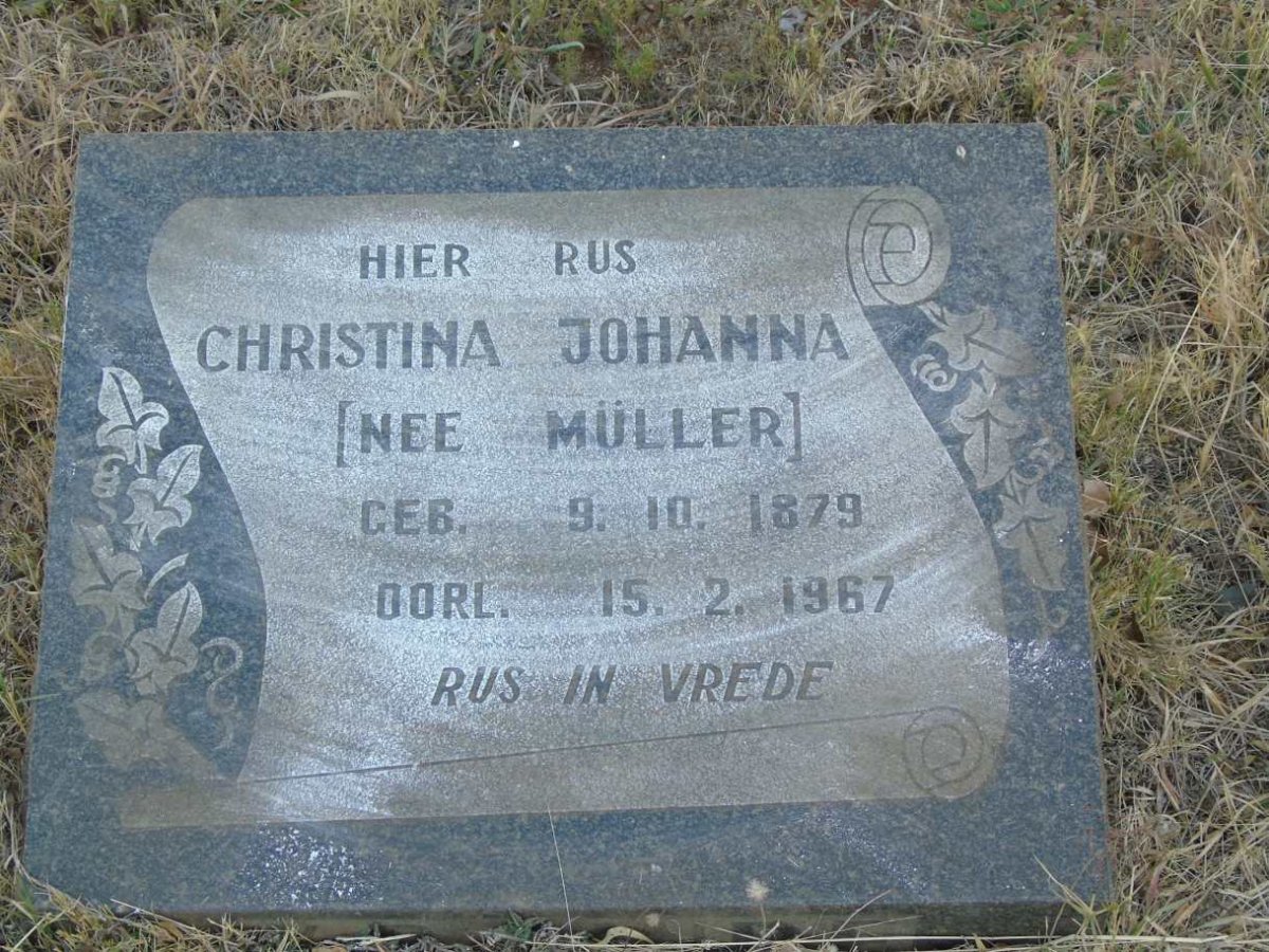 MULLER Christina Johanna 1879-1967