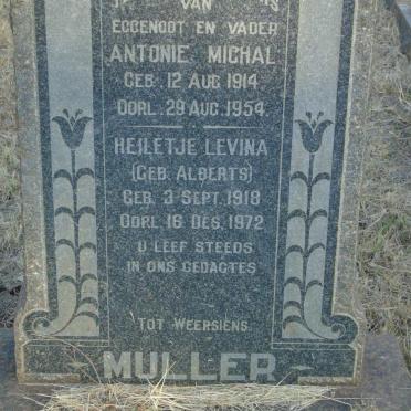 MULLER Antonie Michal 1914-1954 & Heiletje Levina ALBERTS 1918-1972