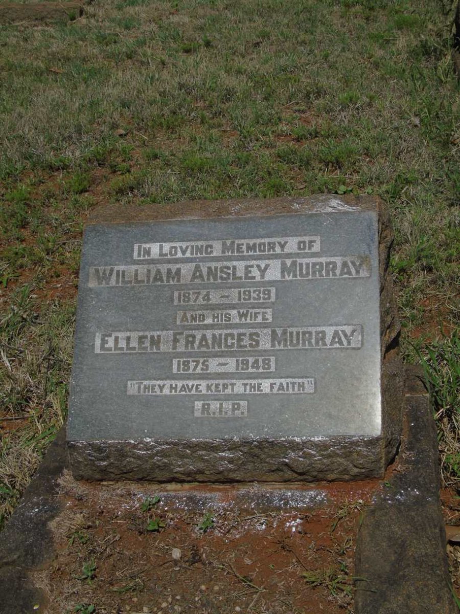 MURRAY William Ansley 1874-1939 & Ellen Frances 1875-1948