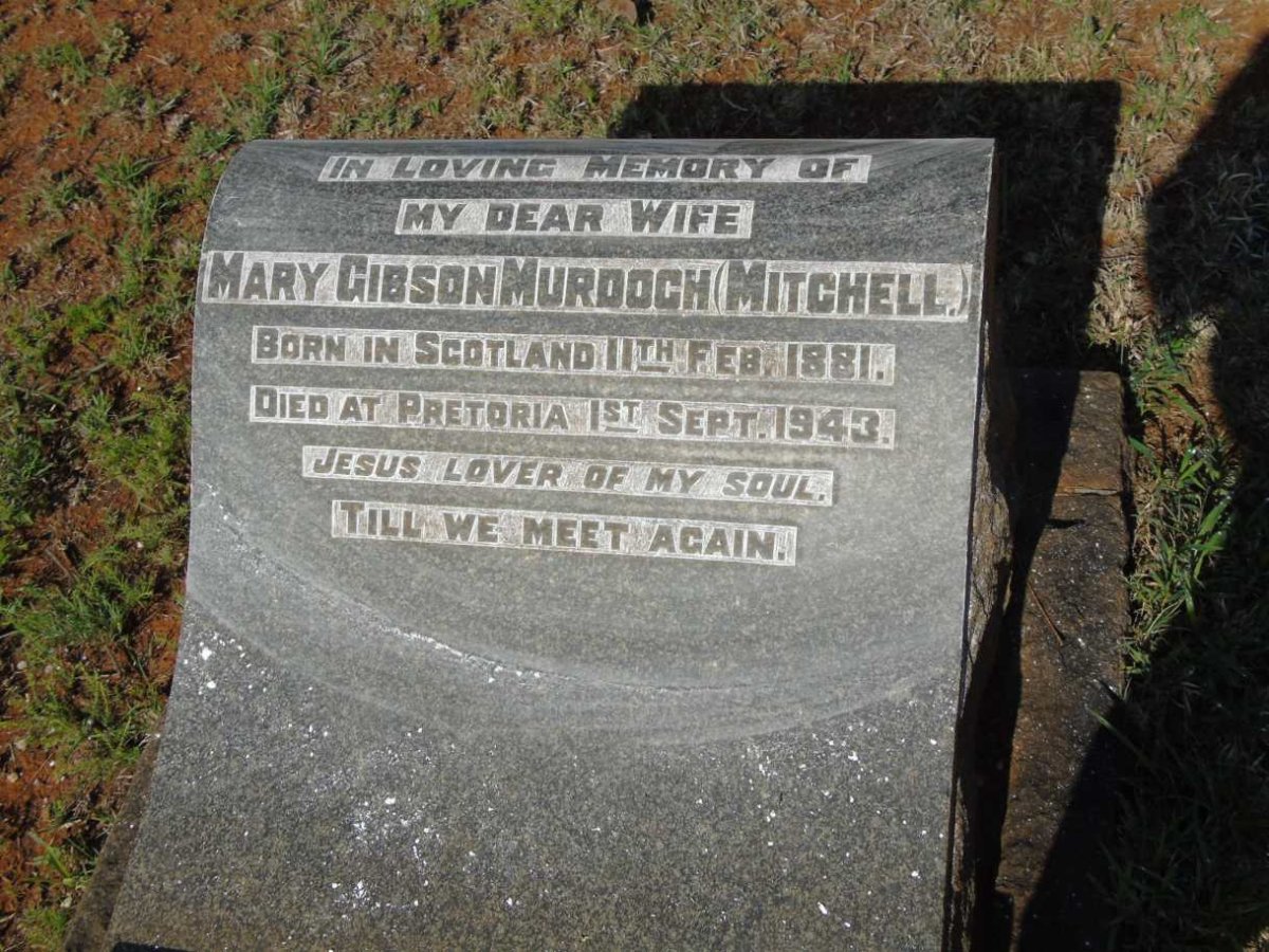 MURDOCH Mary Gibson nee MITCHELL 1881-1943