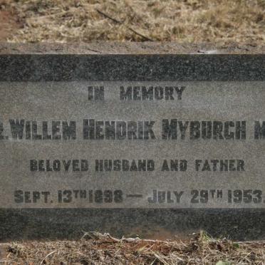 MYBURGH Willem Hendrik 1898-1953