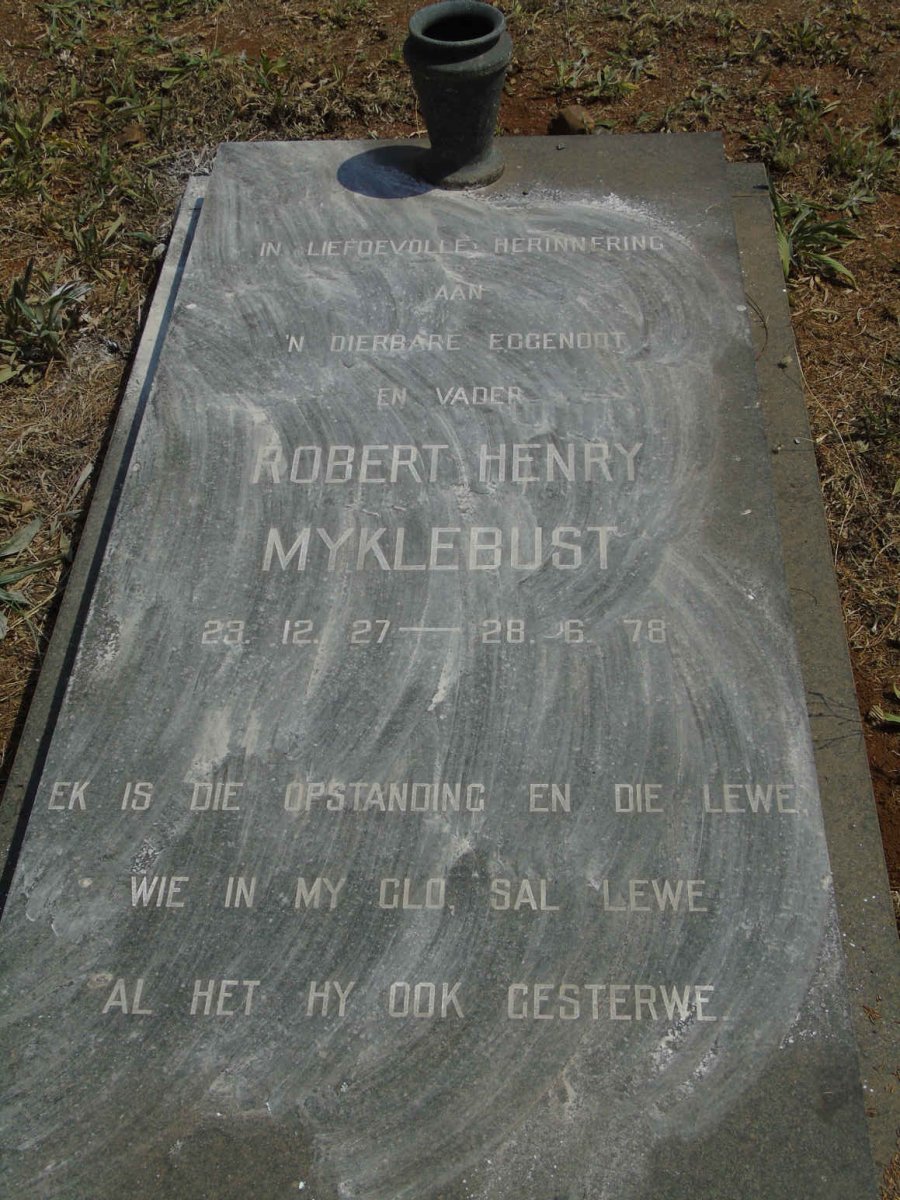 MYKLEBUST Robert Henry 1927-1978