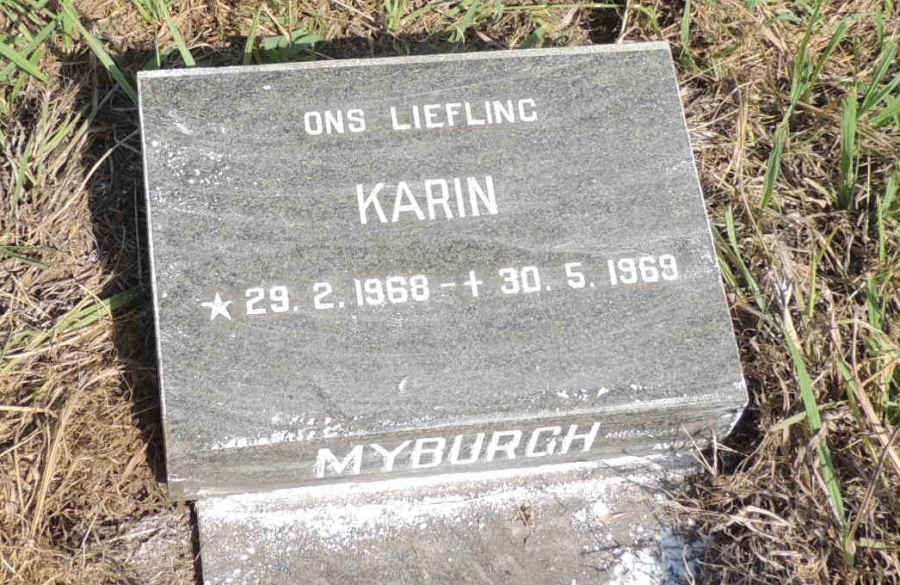 MYBURGH Karin 1968-1969