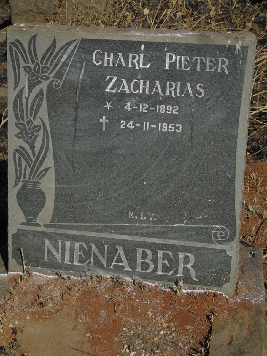NIENABER Charl Pieter Zacharias 1892-1953