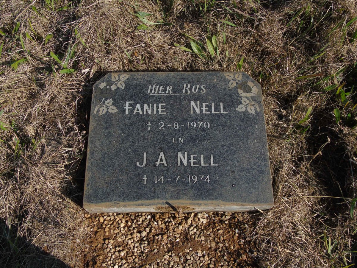 NELL Fanie -1970 :: NELL J.A. -1974