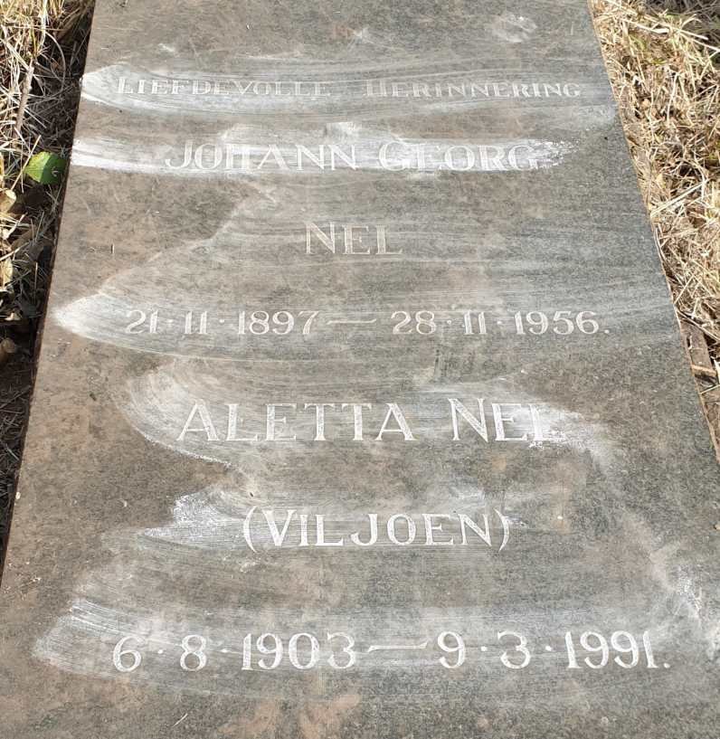 NEL Johann Georg 1897-1956 & Aletta VILJOEN 1903-1991 