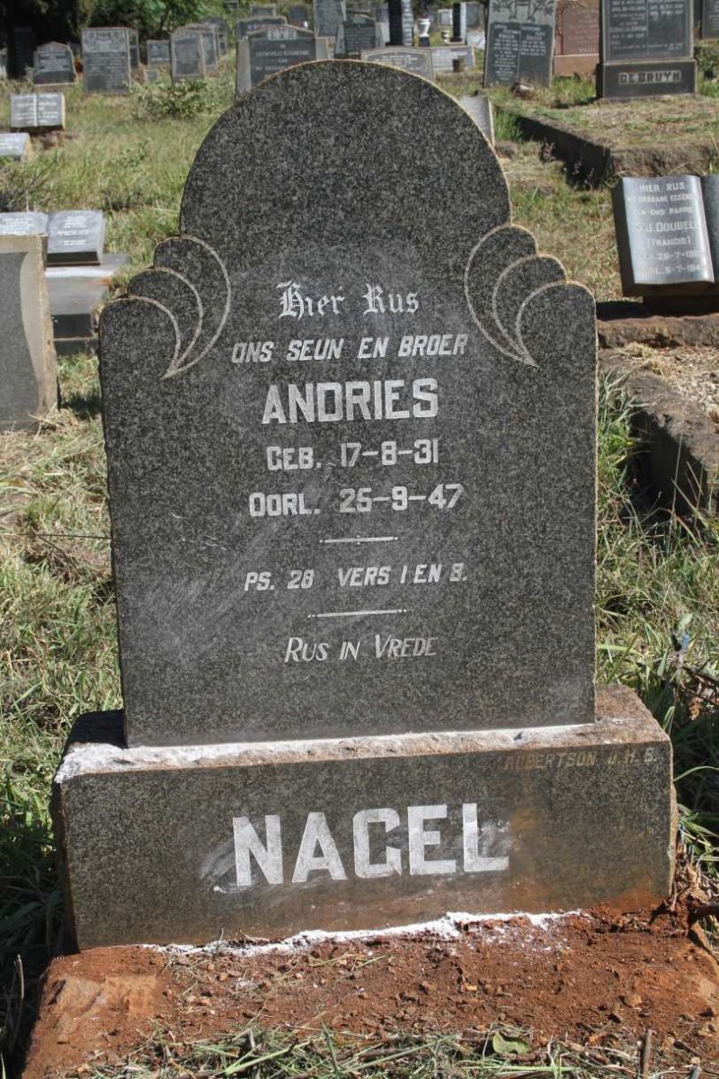 NAGEL Andries 1931-1947