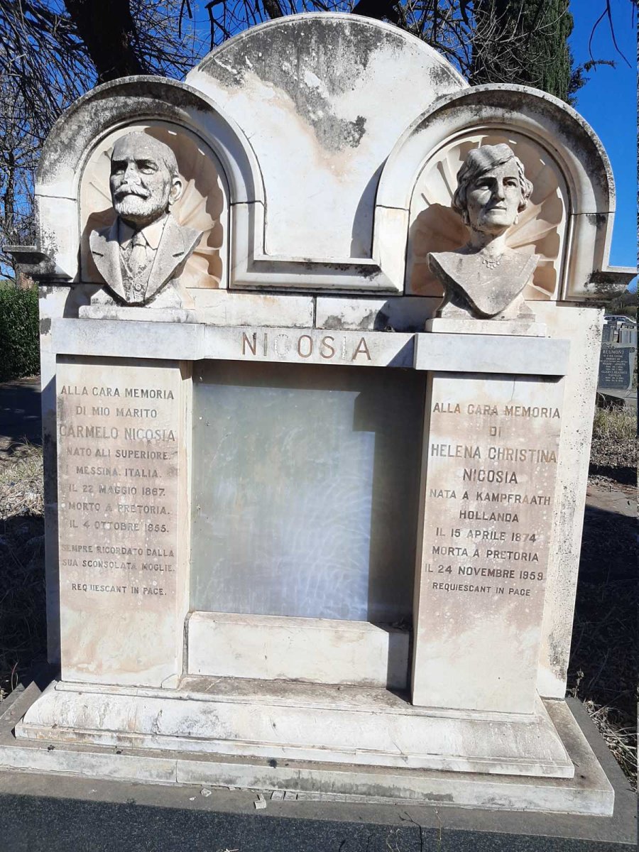 NICOSIA Carmelo 1867-1955 &amp; Helena Christina 1874-1959