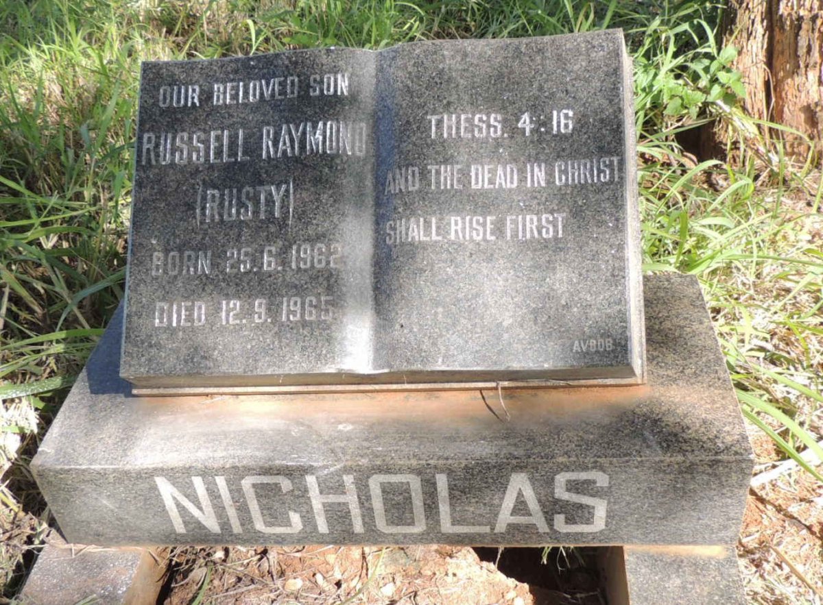 NICHOLAS Russel Raymond 1962-1965