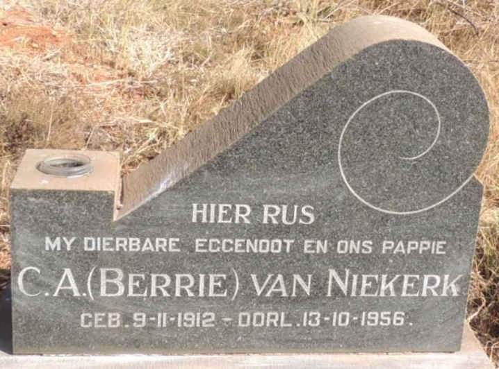 NIEKERK C.A., van 1912-1956