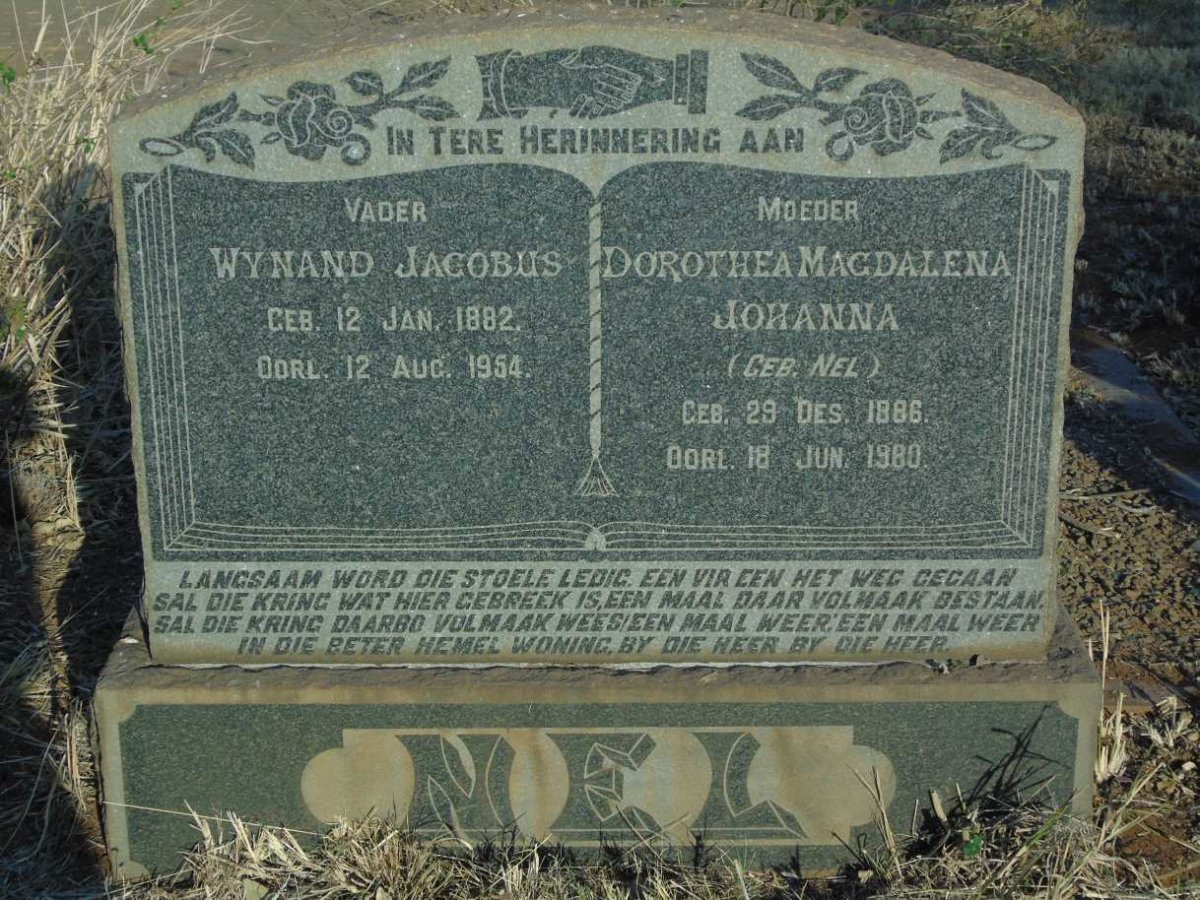 NEL Wynand Jacobus 1882-1954 & Dorothea Magdalena Johanna NEL 1886-1980