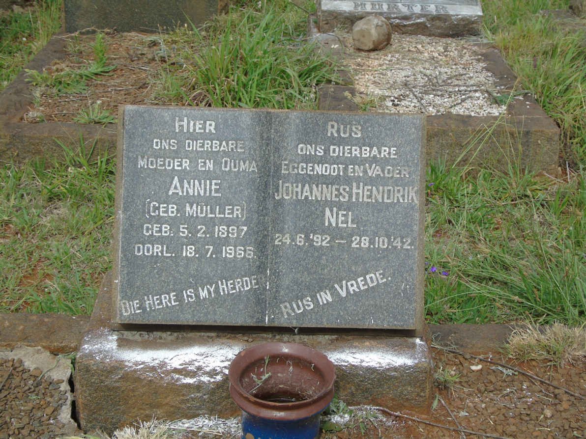 NEL Johannes Hendrik 1892-1942 &amp; Annie MULLER 1897-1966