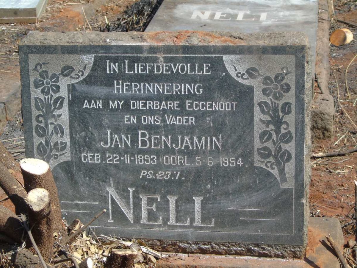 NELL Jan Benjamin 1893-1954