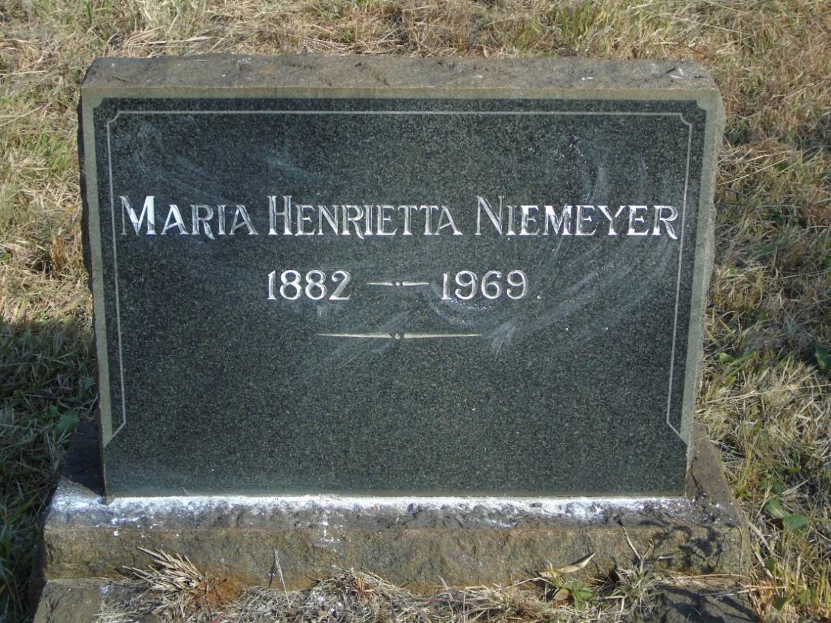 NIEMEYER Maria Henrietta 1882-1969