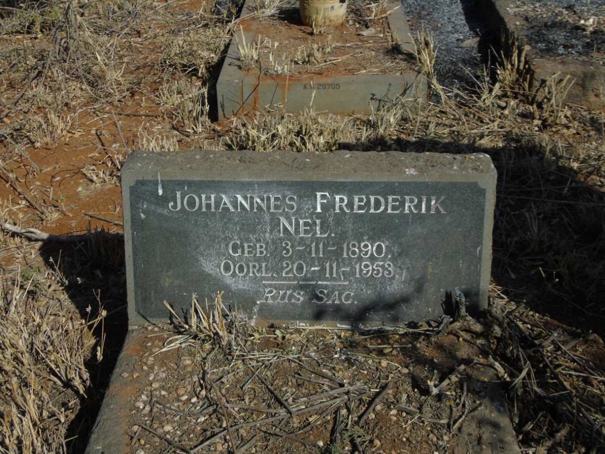 NEL Johannes Frederik 1890-1953