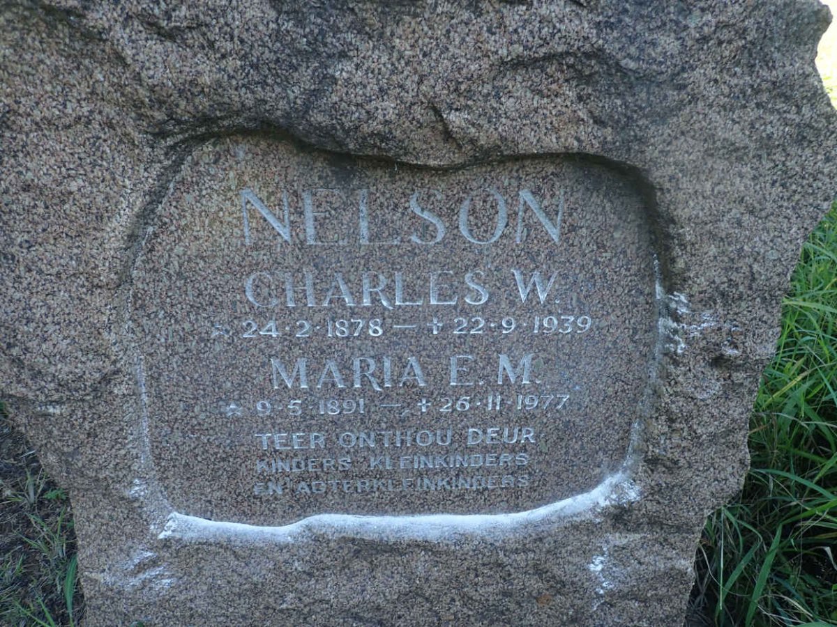NELSON Charles W. 1878-1939 &amp; Maria E.M. 1891-1977
