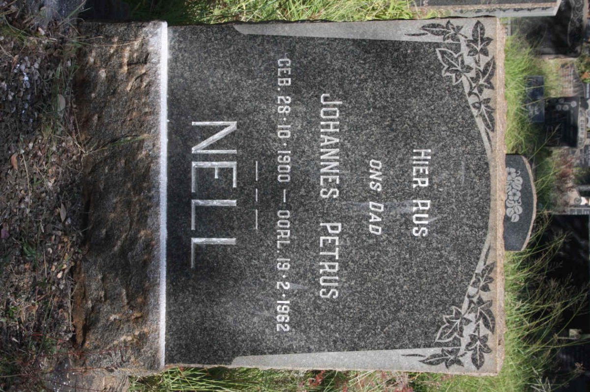 NELL Johannes Petrus 1900-1962