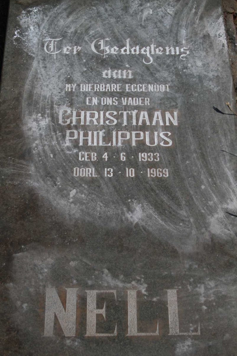NELL Christiaan Philippus 1933-1969