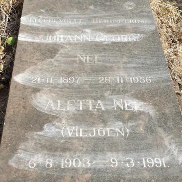 NEL Johann Georg 1897-1956 & Aletta VILJOEN 1903-1991 