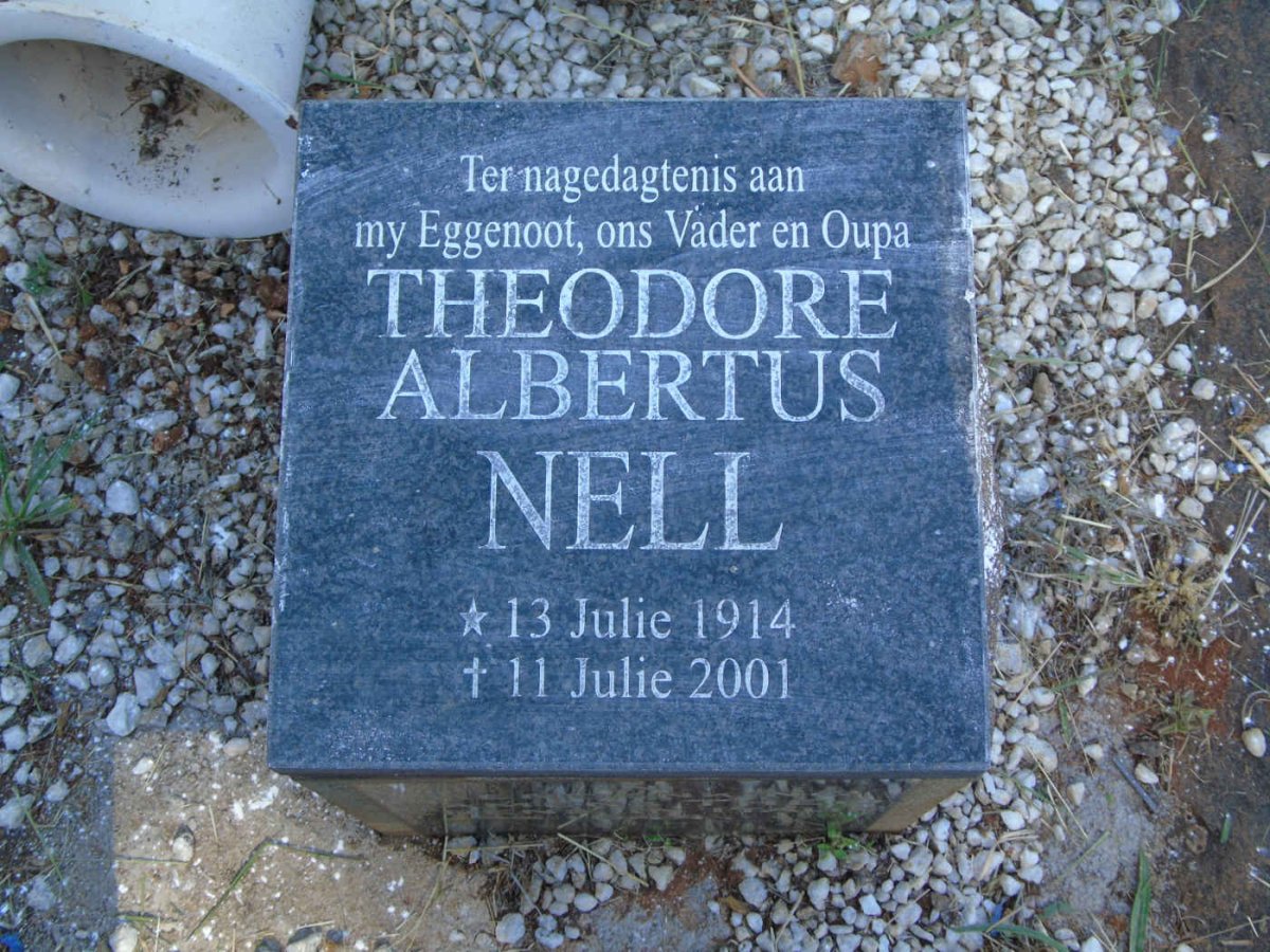 NELL Theodore Albertus 1914-2001