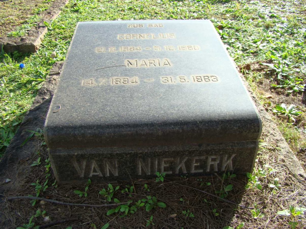 NIEKERK Cornelius, van 1884-1960 &amp; Maria 1894-1983 _2