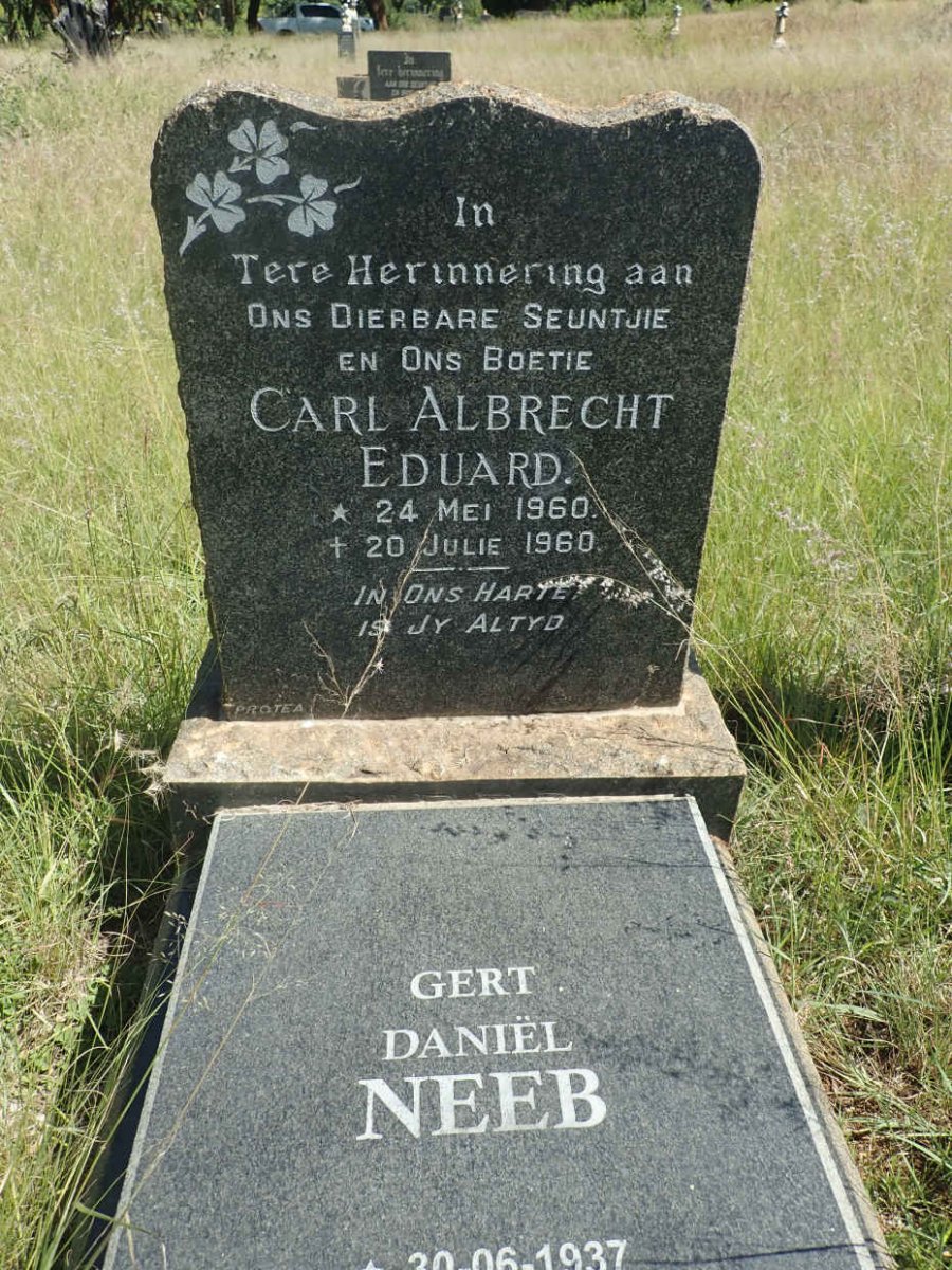 NEEB Gert Daniel 1937-2014 :: NEEB Carl Albrecht 1960-1960 _1
