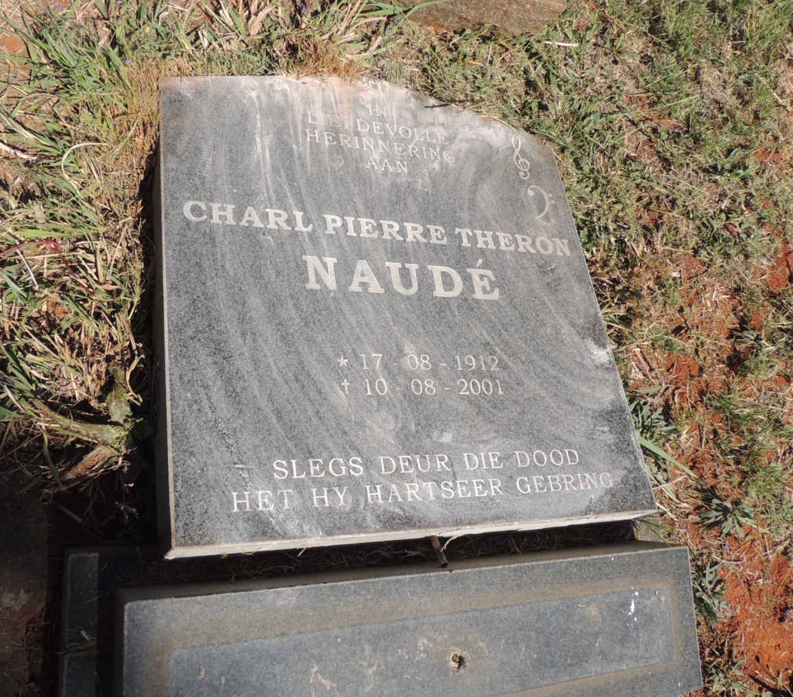 NAUDE Charl Pierre Theron 1912-2001