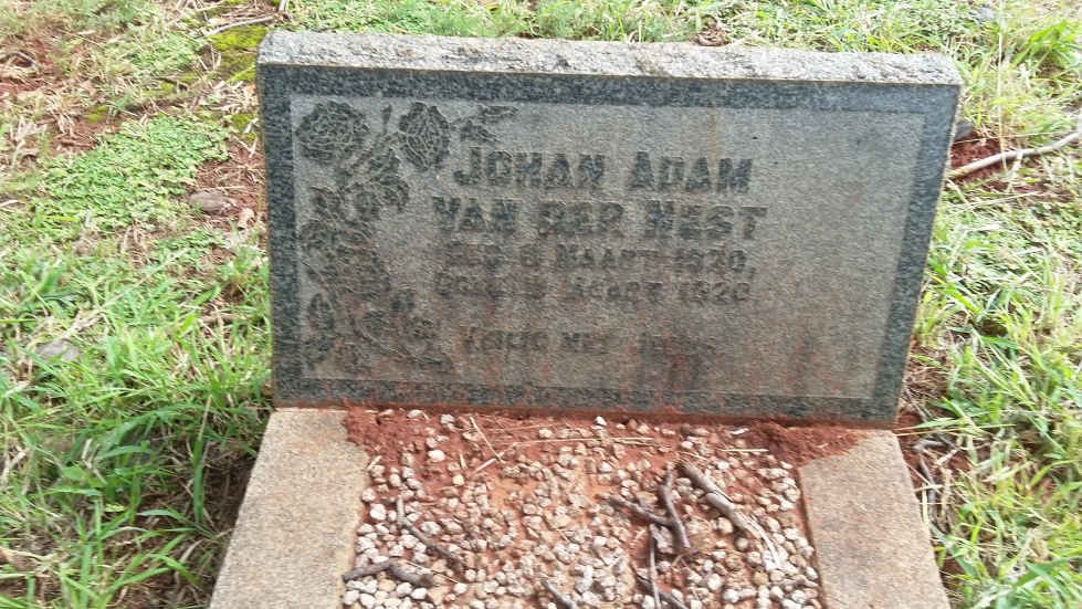 NEST Johan Adam, van der 1920-1920