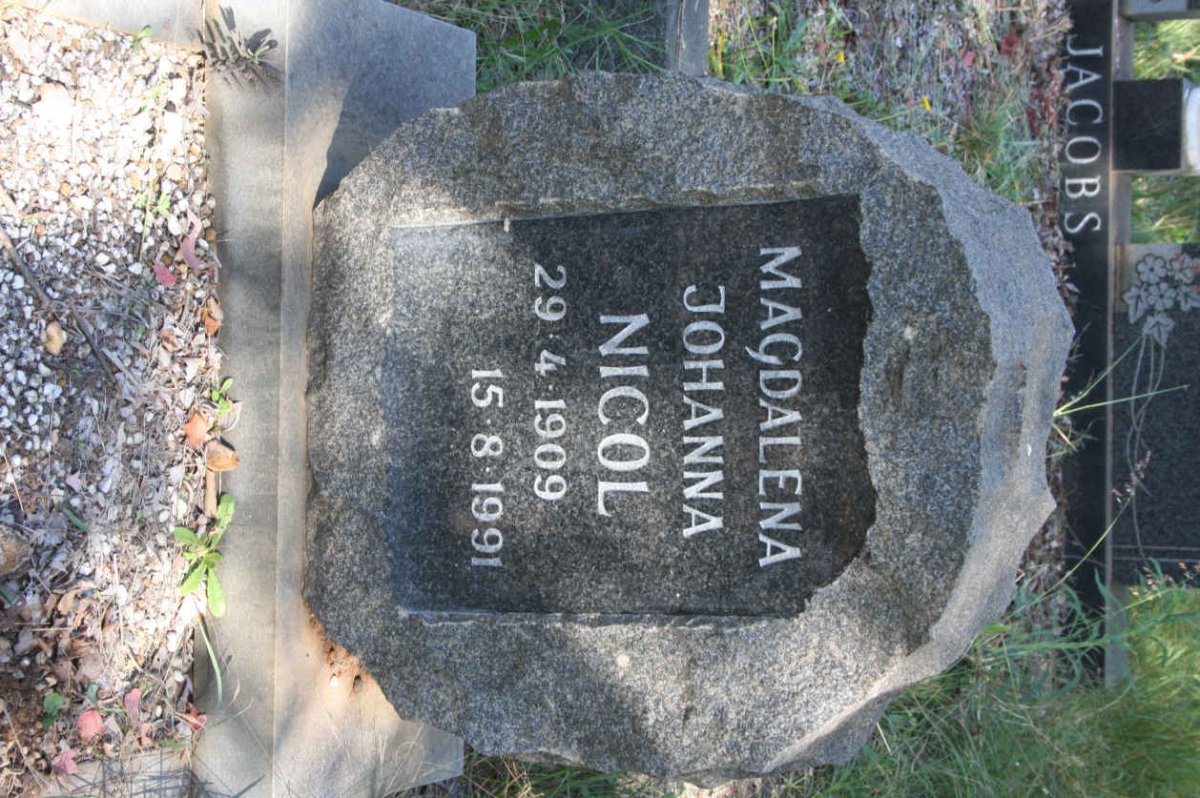 NICOL Magdalena Johanna 1909-1991