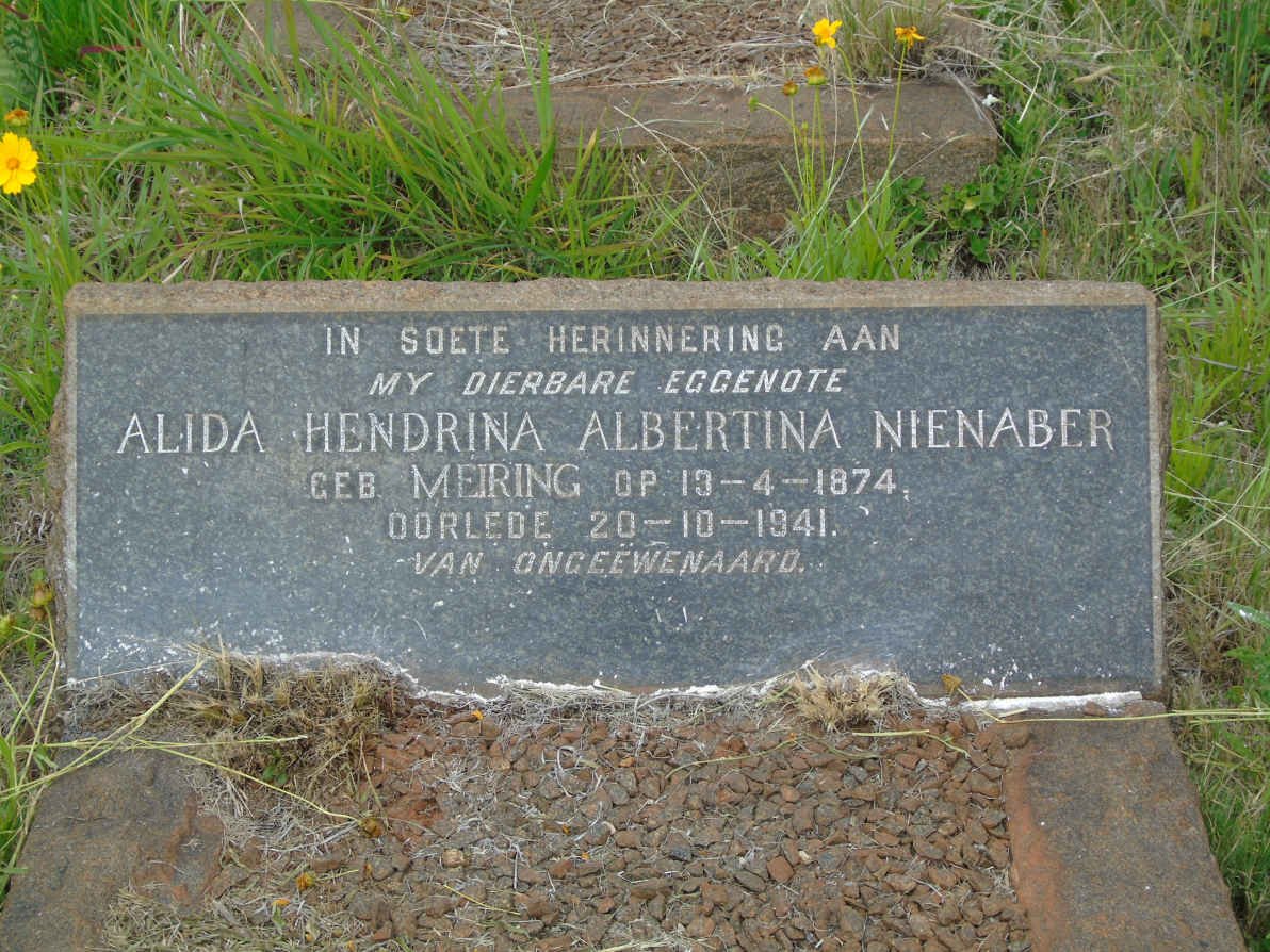 NIENABER Alida Hendrina Albertina nee MEIRING 1874-1941
