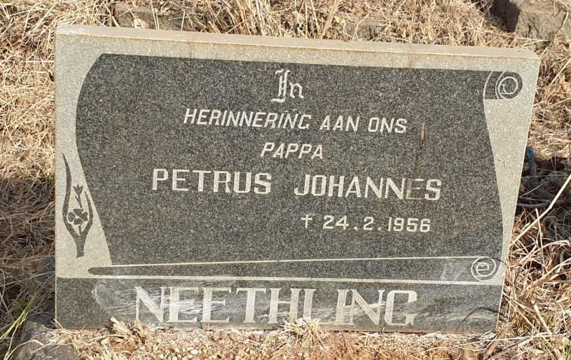 NEETHLING Petrus Johannes -1956